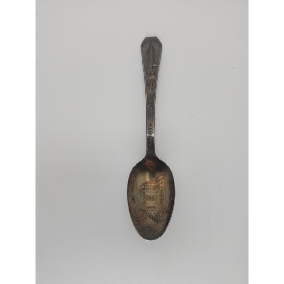 1933 Century of Progress Chicago Worlds Fair Spoon Hall of Science Silver Plate - Picture 1 of 7